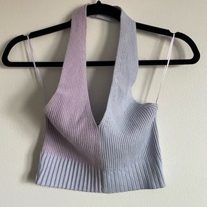 PACSUN L.A. Hearts Halter top. Blue and Purple. Size Small.